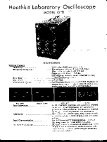 Heathkit O-11-Oscilloscope - Manual 